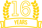 16 years icon
